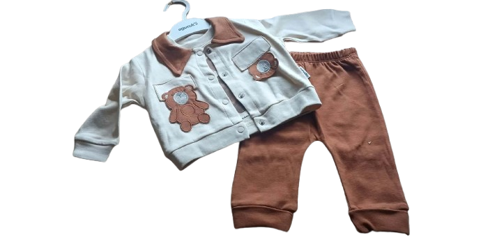 3 cz. komplet dres niemowlęcy bluza bluzka spodnie — zdjęcie 5