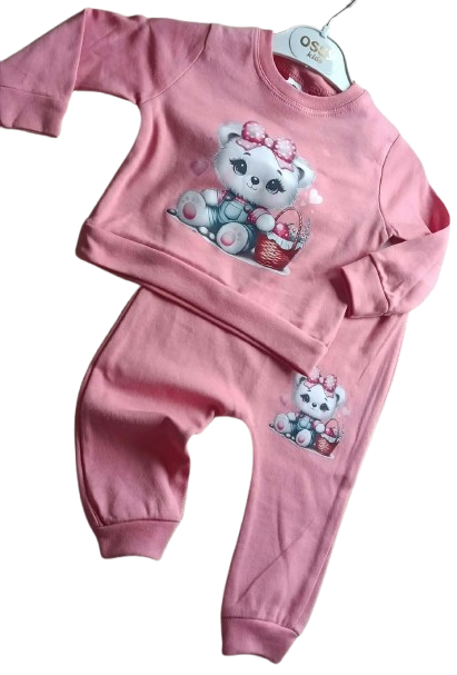 Komplet dresowy dla niemowlaka bluza + spodnie 100% bawełna — zdjęcie 2