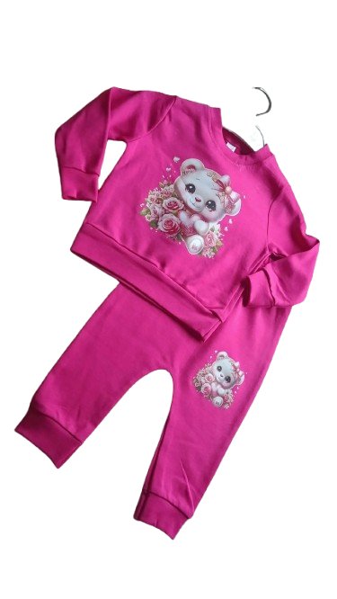 Komplet dresowy dla niemowlaka bluza + spodnie 100% bawełna — zdjęcie 2